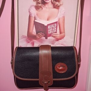 Dooney & Bourke All Weather Leather Crossbody Bag - Black & British Tan